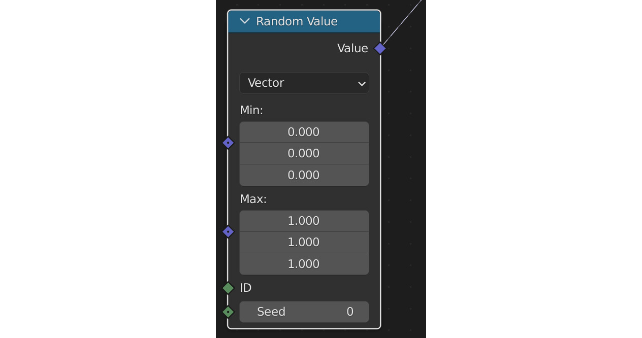 Figure 5.41: Random Value changed to Vector
