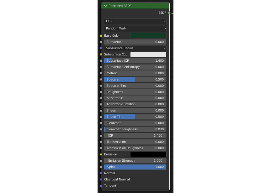 Figure 6.14: Changing the color and IOR
