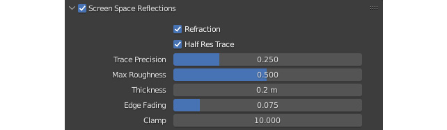 Figure 6.7: Screen space properties
