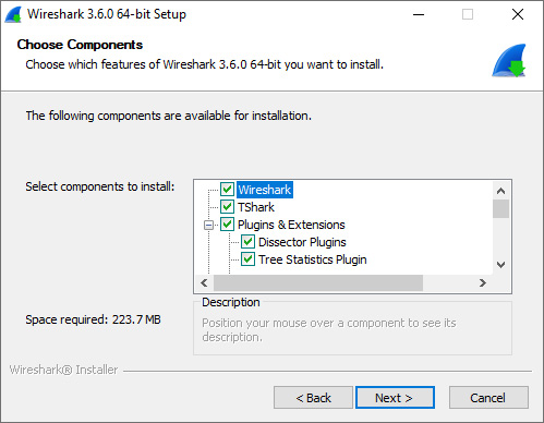 Figure 3.4 – The Choose Components screen
