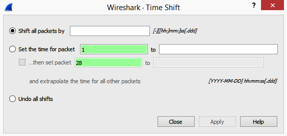 Figure 4.17 – The Time Shift option
