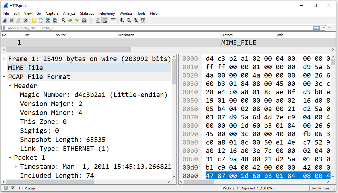 Figure 4.32 – Reloading as File Format/Capture
