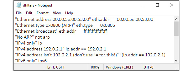 Figure 7.4 – dfilters.txt
