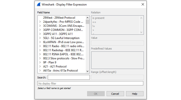 Figure 7.19 – Display Filter Expression
