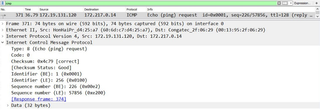 Figure 8.5 – An ICMP echo request
