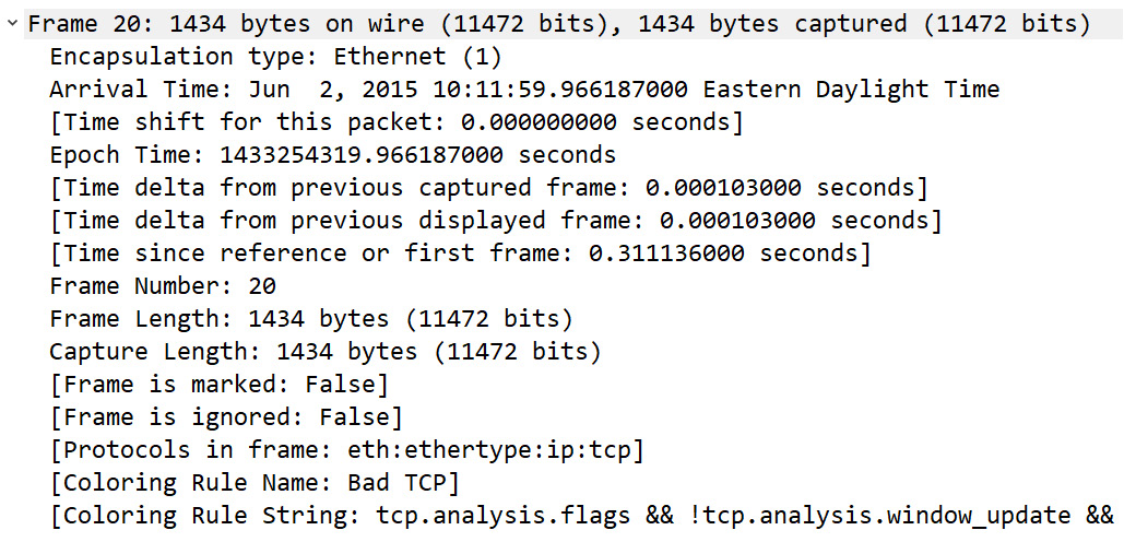 Figure 17.7 – Coloring rules in the frame metadata
