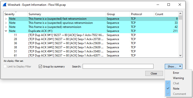 Figure 19.9 – Viewing the Expert Information Note section
