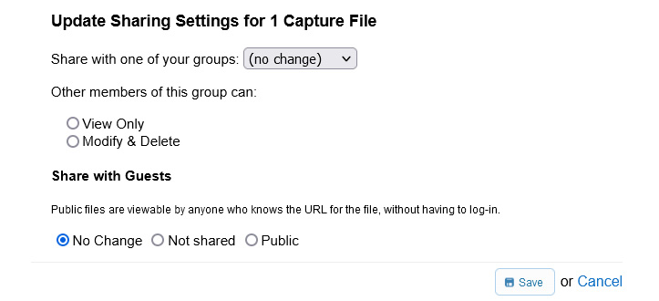 Figure 20.10 – Updating sharing settings
