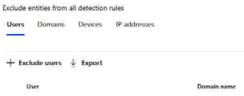 Figure 7.12 – Globally excluded entities page
