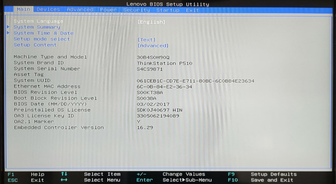 Figure 11.10 – Lenovo BIOS Setup Utility
