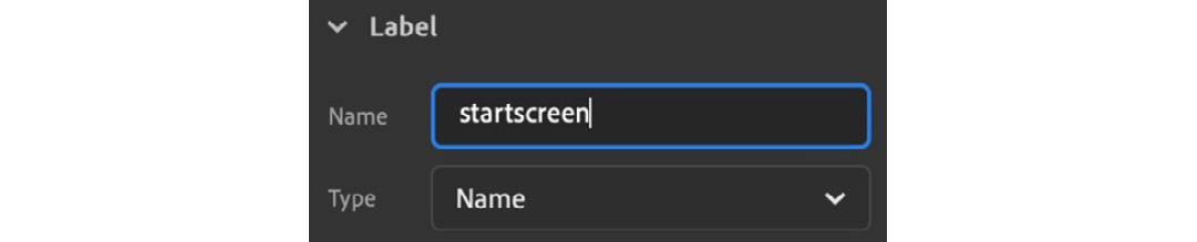 Figure 11.8 – Adding a frame label
