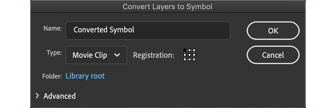 Figure 5.28 – Convert Layers to Symbol Dialog
