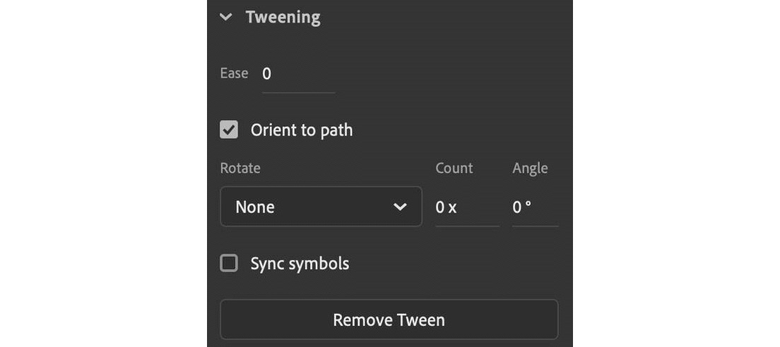 Figure 6.34 – Motion Tween properties
