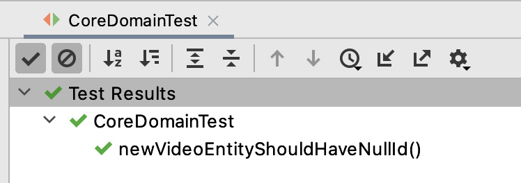 Figure 5.2 – Seeing the test results (green checkmark for passing)
