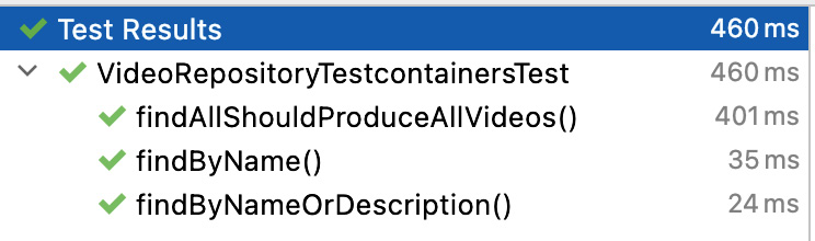 Figure 5.5 – Testcontainers-based tests
