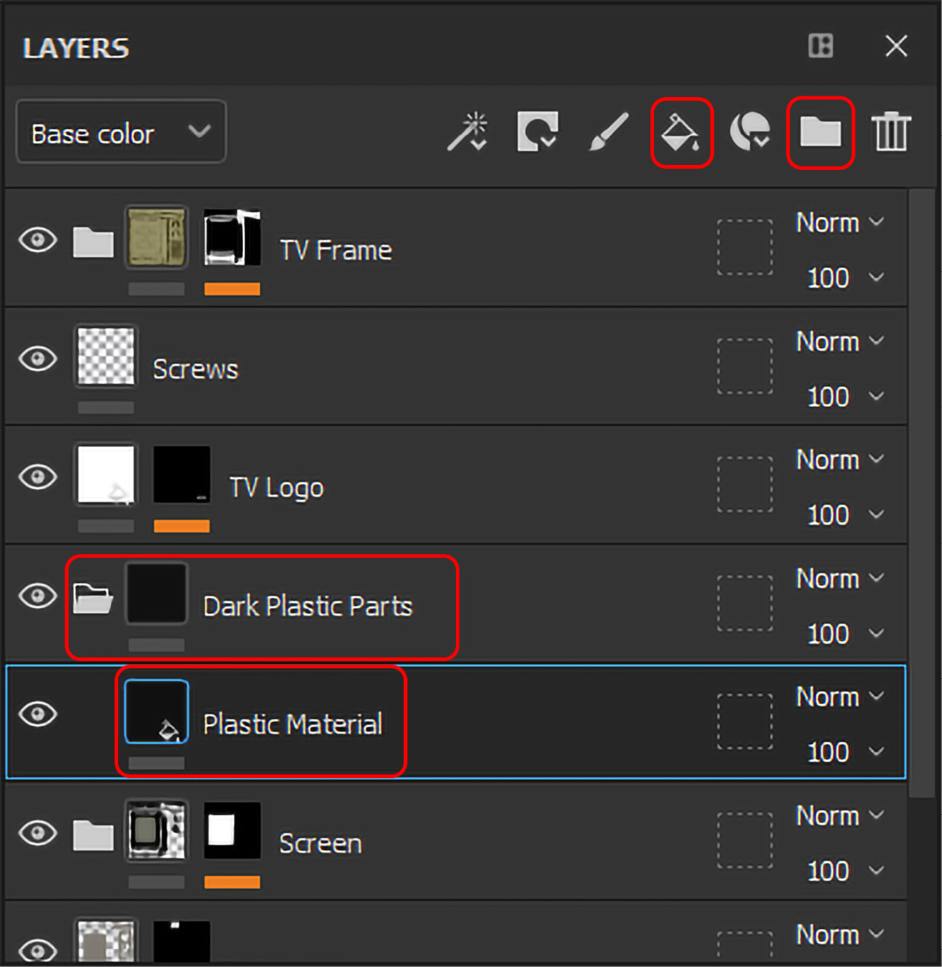 Figure 6.14 – Creating a new fill layer
