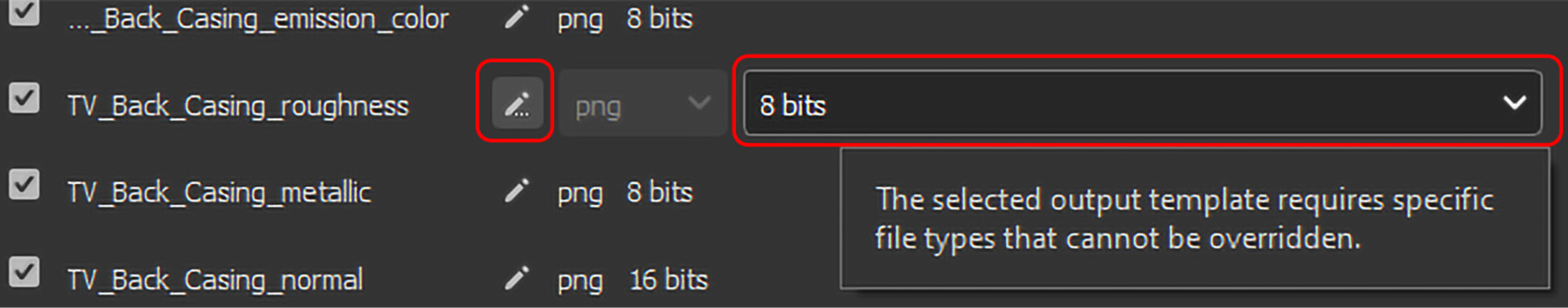 Figure 6.52 – Editing a specific Texture Set
