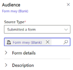 Figure 6.13 – Submitted a form as the source type
