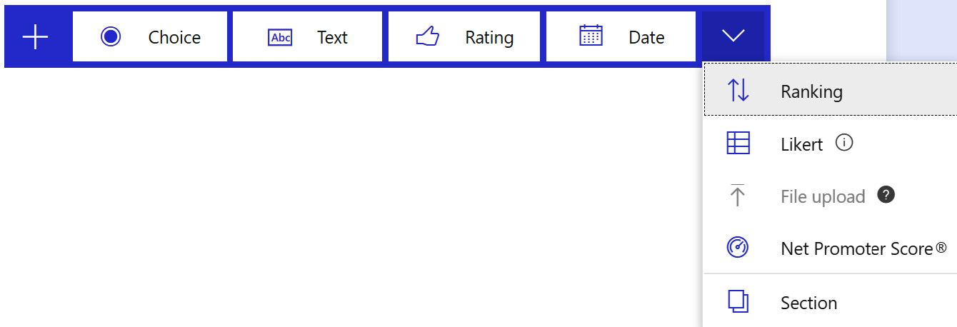 Figure 9.11 – The different question types
