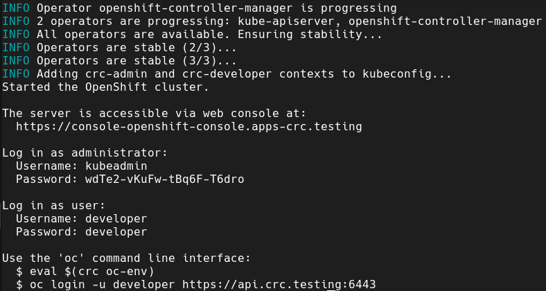 Figure 9.1 – CRC startup
