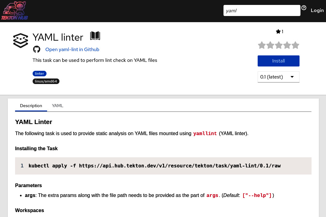 Figure 9.17 – YAML linter
