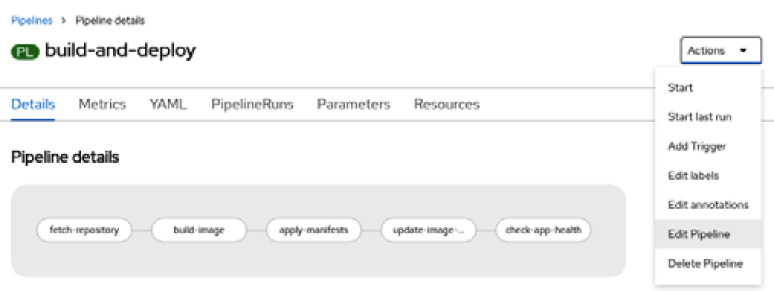 Figure 9.20 – The build-and-deploy pipeline
