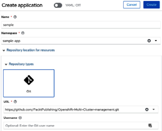 Figure 11.34 – Filling out the application data
