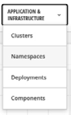 Figure 12.34 – APPLICATION & INFRASTRUCTURE menu
