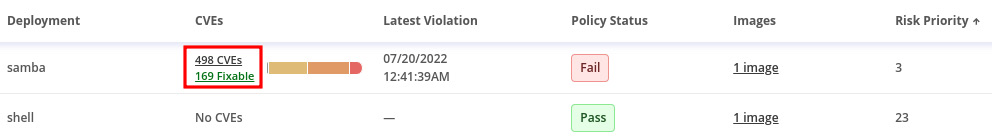 Figure 12.37 – CVEs detected
