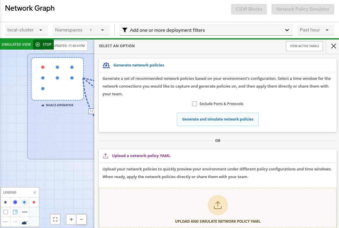 Figure 12.58 – Generate and simulate network policies
