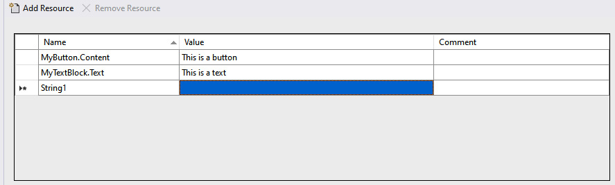 Figure 3.7 – The resource editor included in Visual Studio
