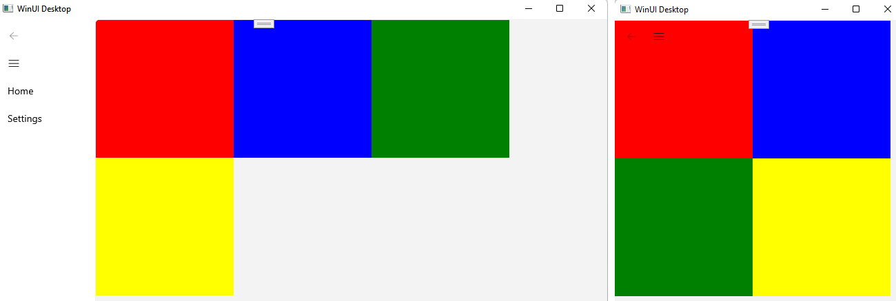 Figure 5.3 – The VariableSizeWrapGrid control in action
