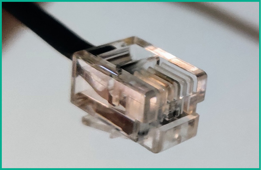Figure 3.4 – Cat 3 with an RJ 11 connector
