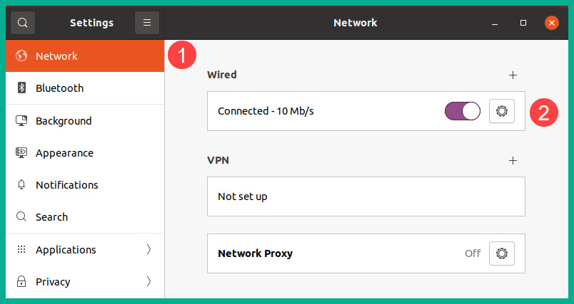 Figure 4.48 – The Settings menu
