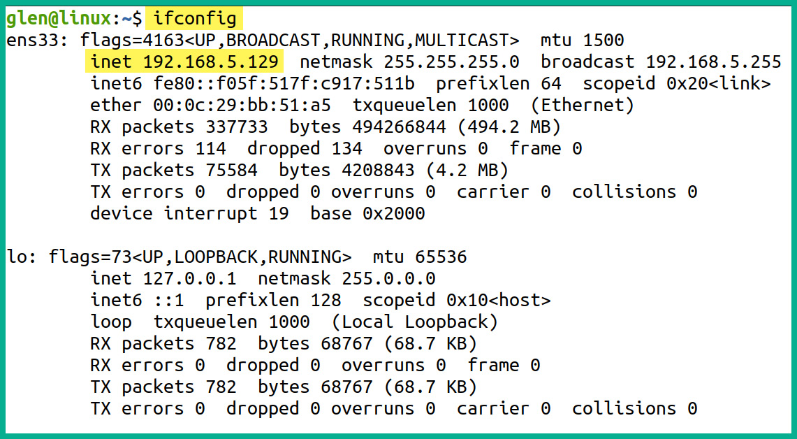 Figure 4.51 – Checking IP addresses and network adapters
