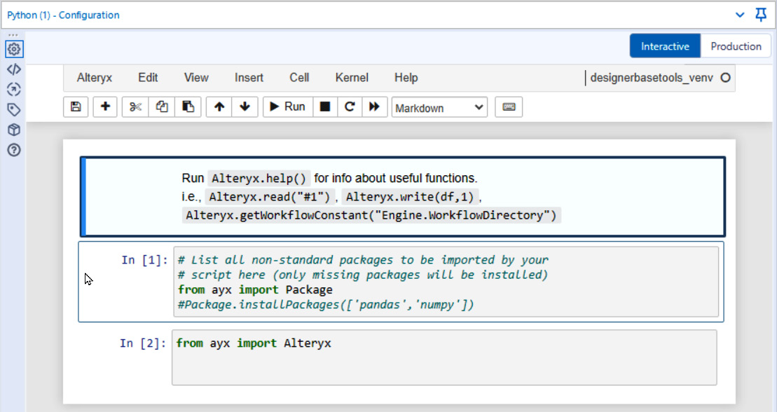 Figure 8.12 – Initial loading view of the Python tool
