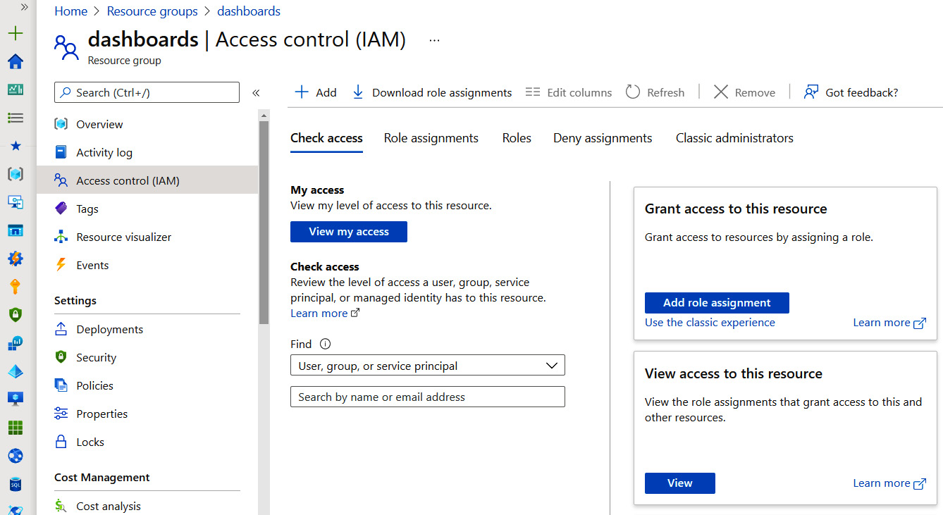 Figure 5.9 – Access control in Azure AD
