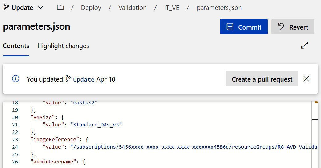 Figure 7.16 – Azure DevOps deployment for AVD
