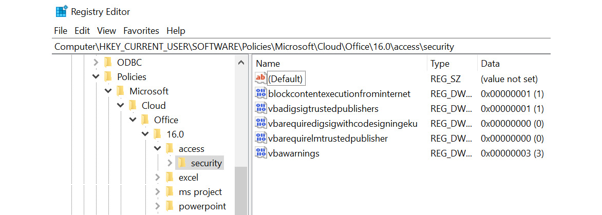 Figure 9.25 – Office cloud policy service policies
