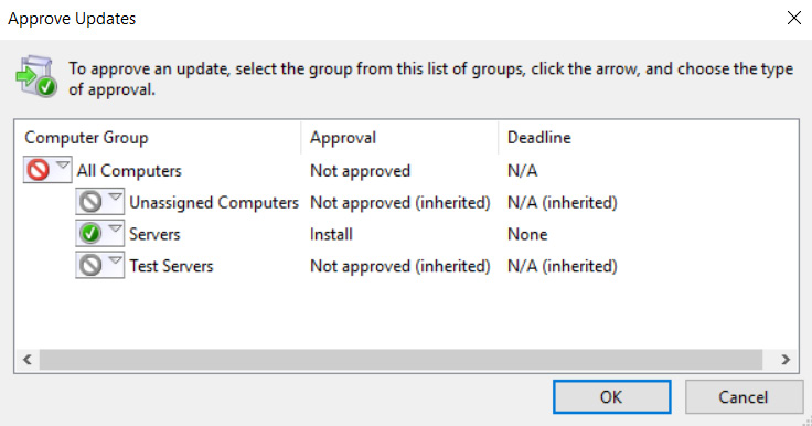 Figure 12.6 – Approve Updates
