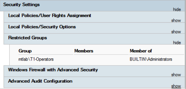 Figure 12.29 – Restricted Groups policy
