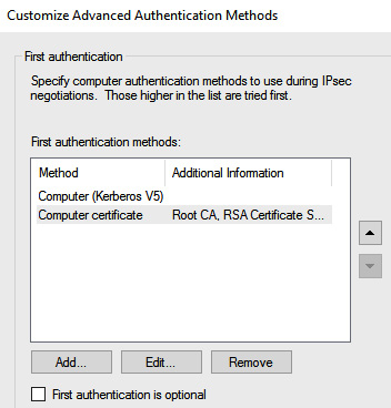 Figure 12.40 – Connection methods in Windows Defender Firewall
