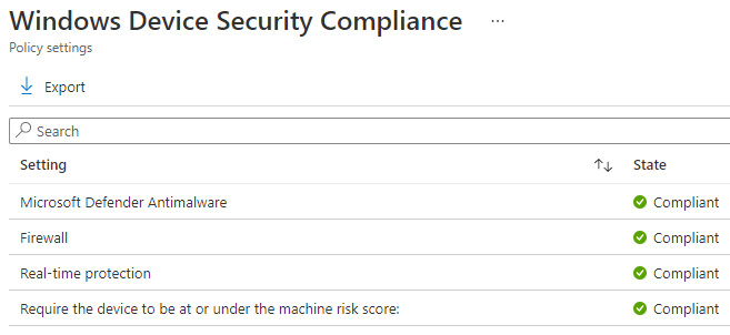 Figure 13.11 – Compliance policy evaluation on a device
