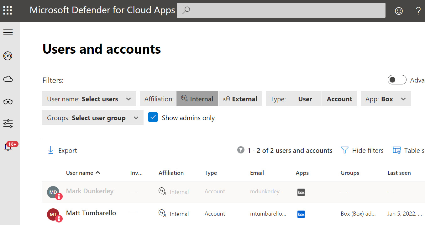 Figure 14.34 – Users and accounts
