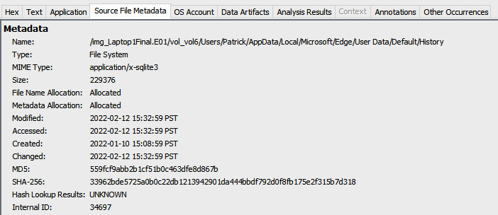 Figure 11.21 – Web download metadata
