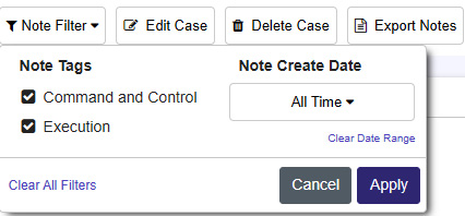 Figure 13.10 – Monolith Notes filter
