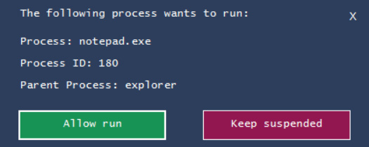 Figure 16.8 – Process Spawn Control notepad.exe suspension
