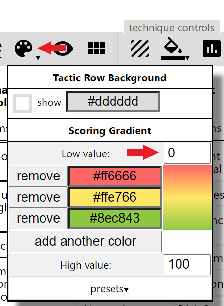 Figure 17.14 – ATT&CK Navigator palate control
