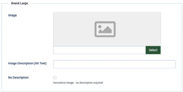 Figure 12.19 – Atum backend template | Image Settings | Brand Large logo settings