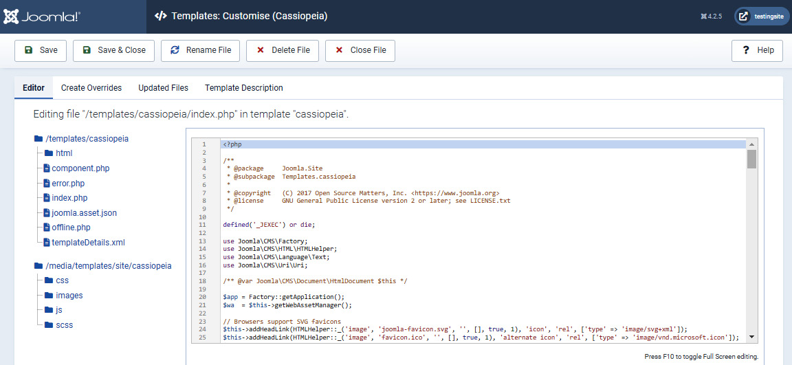 Figure 12.1 – Templates module in System Dashboard